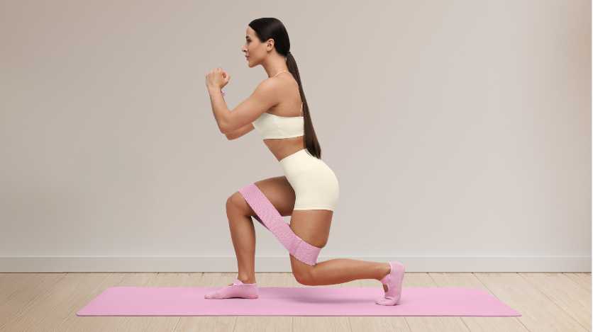 Sentadilla con banda de cadera