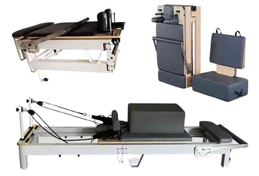 The foldable Pilates reformer is a space-saving fitness equipment featuring a collapsible frame, sliding carriage, and adjustable springs, designed for versatile, low-impact workouts.