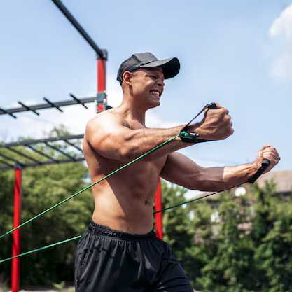 resistance band chest exercises